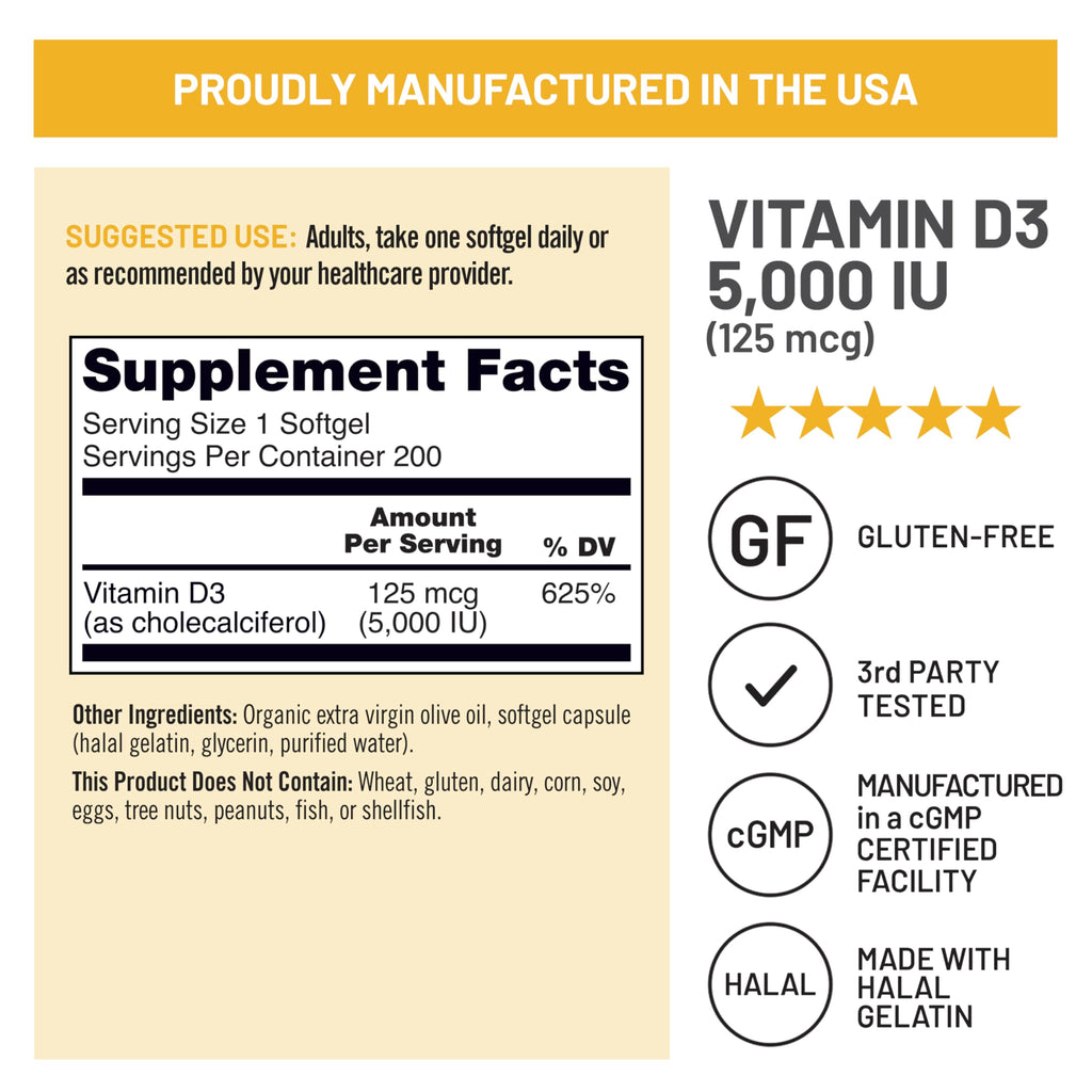 NatureWise Vitamin D3 Supplement, Immune Support