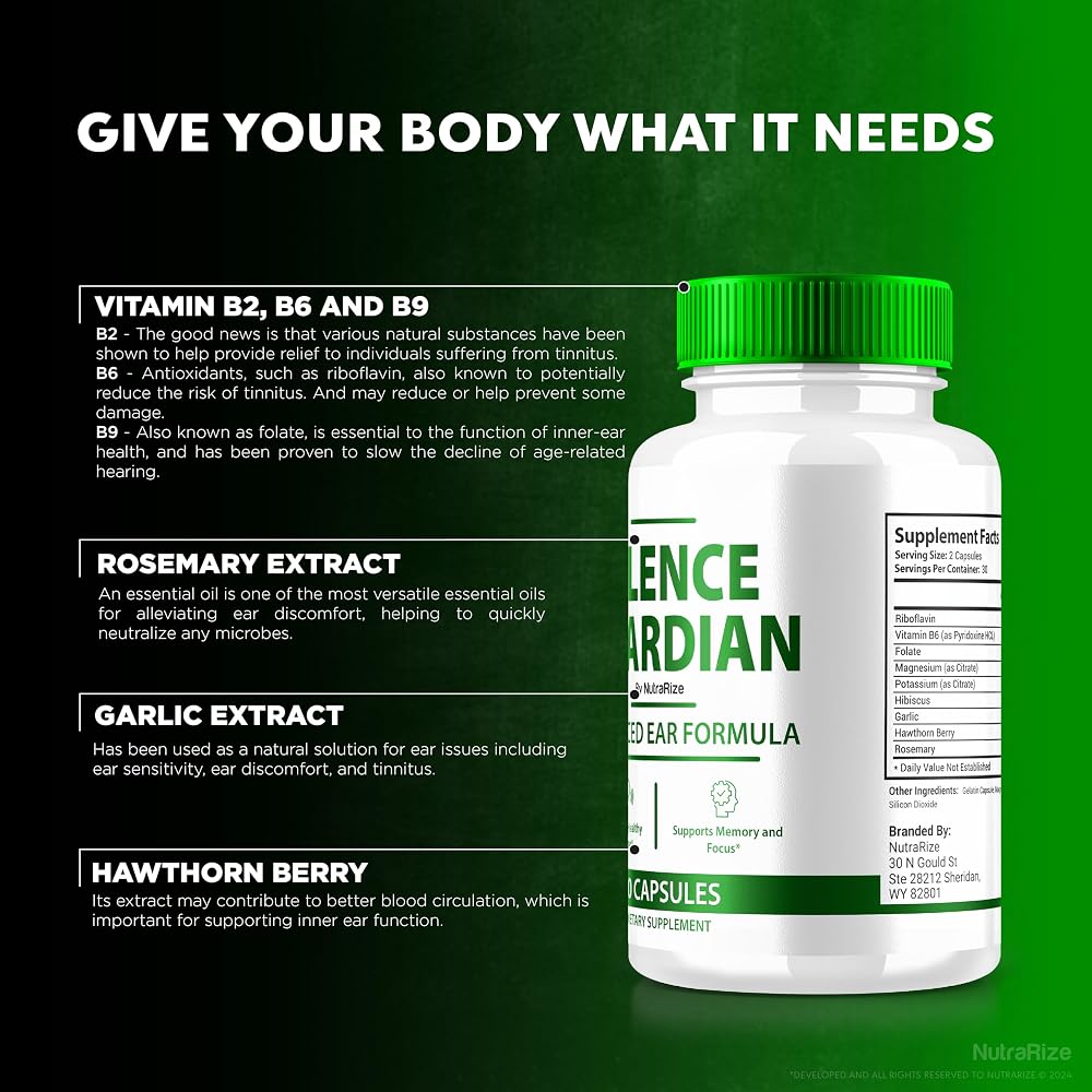 NutraRize Silence Guardian Advanced Ear Formula - 120 Capsules - image 5