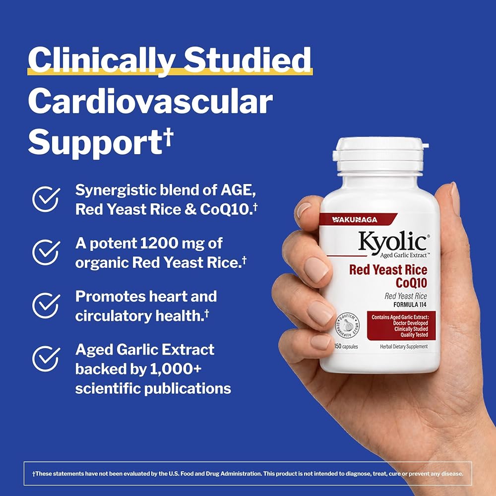 Kyolic Aged Garlic Extract Red Yeast Rice CoQ10 - 150 Capsules - image 2