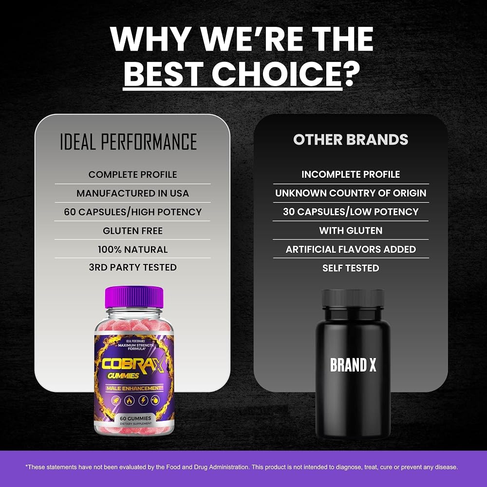 IDEAL PERFORMANCE CobraX All Natural Gummies - 60 Gummies - image 7