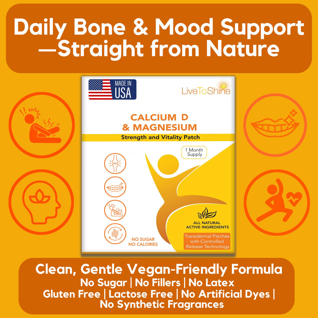 Live To Shine Calcium Magnesium Vitamin D3 Patch - 18 Patches - image 2