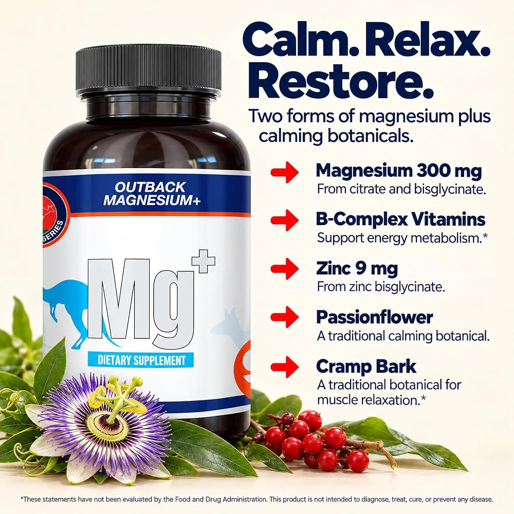 The Outback Series Magnesium+ 300mg - 90 Capsules - image 3