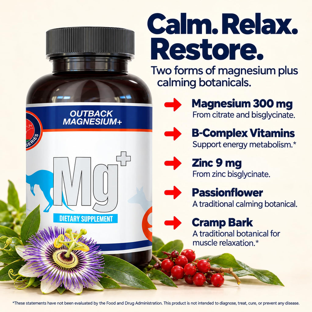 The Outback Series Magnesium+ 300mg - 90 Capsules - image 3