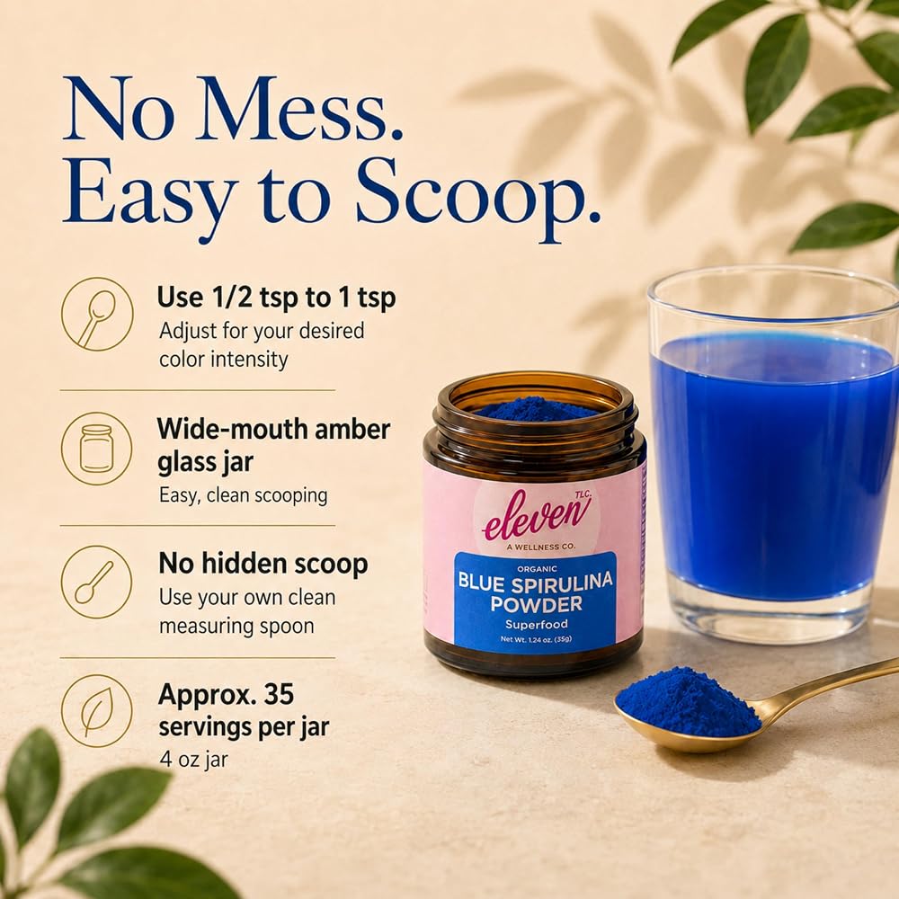 Eleven TLC Organic Blue Spirulina Powder - 35 Servings - image 4