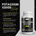 HEALTH LFE Potassium Iodide 130 mg Tablets - 120 Count - image 2