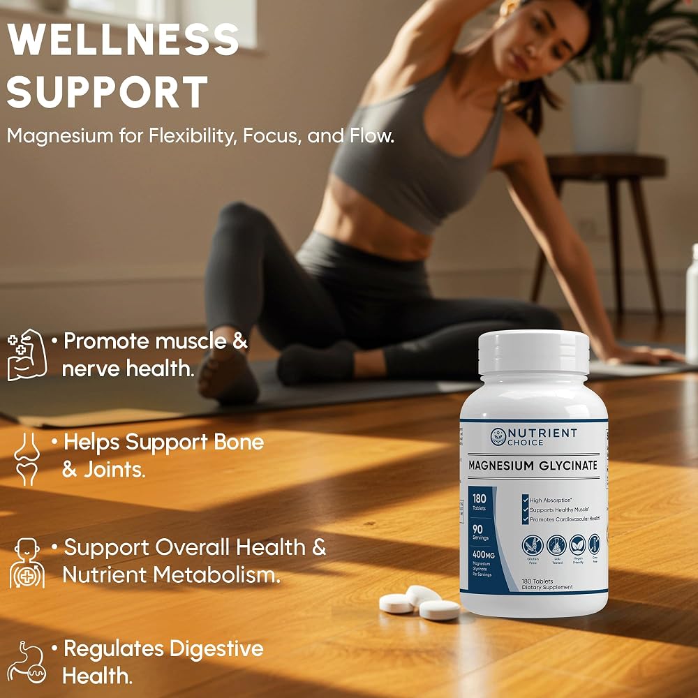 SAFECASTLE Magnesium Glycinate 400 mg - 180 Tablets - image 7