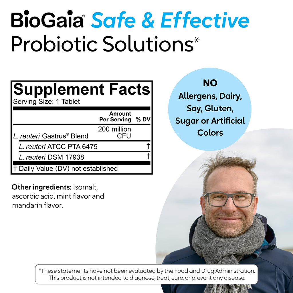 BioGaia Gastrus L reuteri Probiotic Chewables - 30 Count - image 7