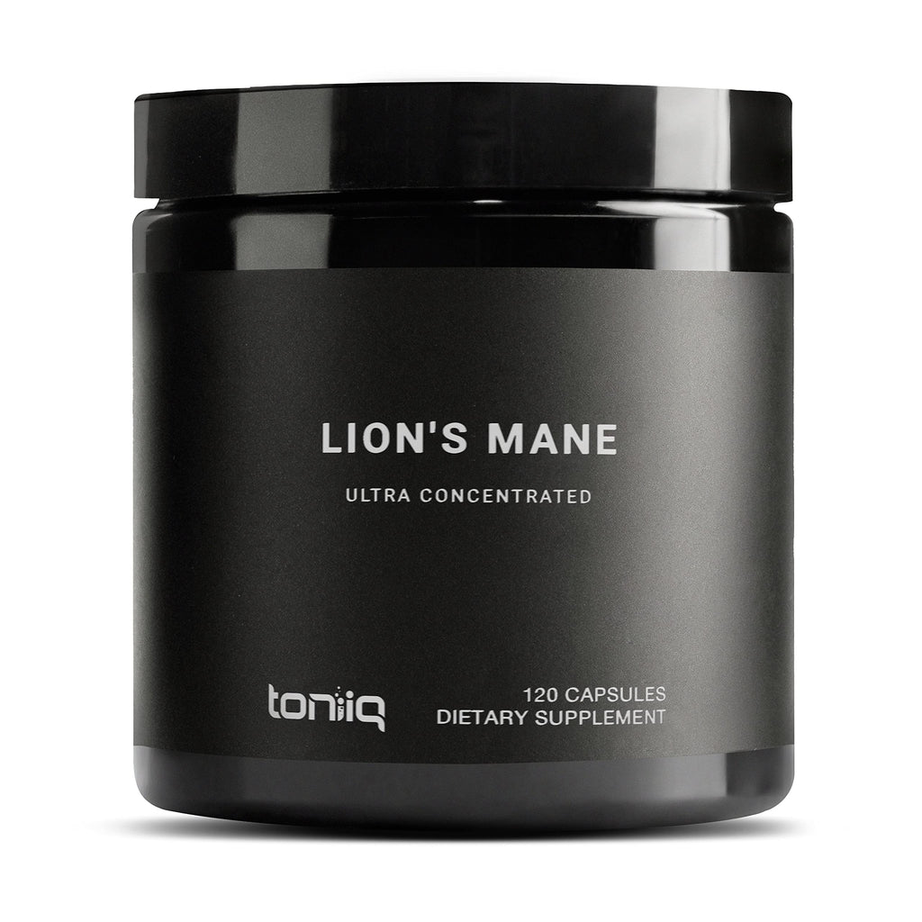 Toniiq Lion's Mane Supplement 1800mg 20%+ Beta-Glucans - 120 Capsules