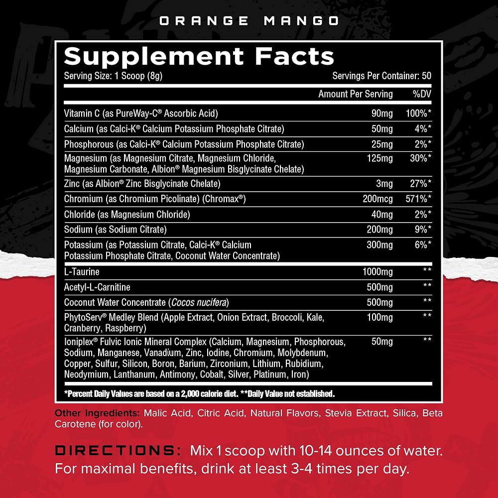 Unmatched ElectraShred Advanced Hydration Formula