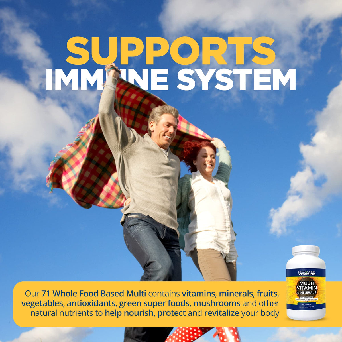LifeSource Vitamins Whole Food Multivitamin & Minerals - 90 Tablets - image 3