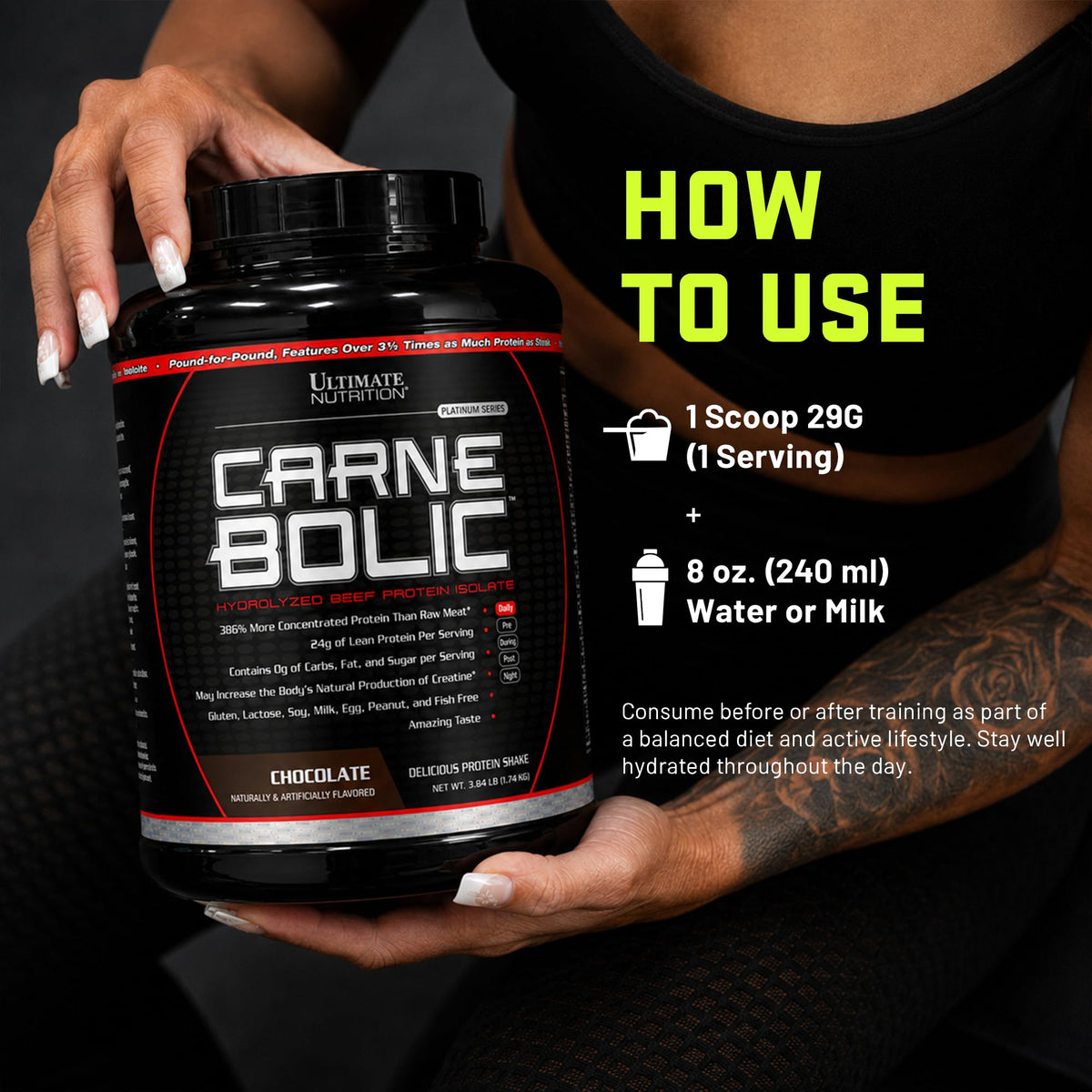 Ultimate Nutrition CarneBOLIC Hydrolyzed Beef Protein Isolate Powder