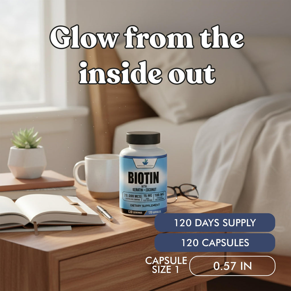 American Standard Supplements Biotin 20,000mcg with Keratin & Zinc - image 8