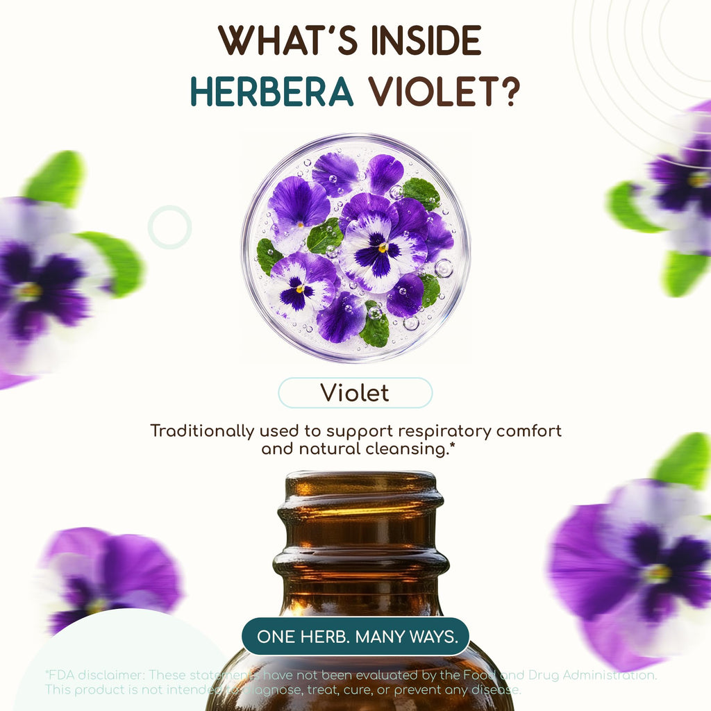 HerbEra Violet Alcohol-Free Herbal Extract Tincture