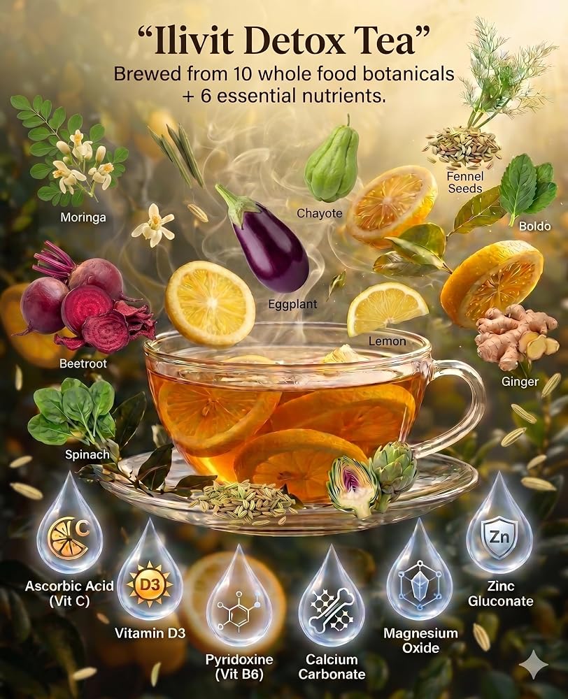 Ilivit Detox Cleanse for Weight Loss Colon Cleanser Tea - 30 Bags - image 2