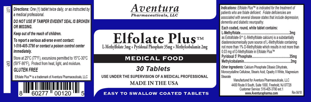 ELFOLATE Plus L-Methylfolate 3mg - 30 Tablets - image 3