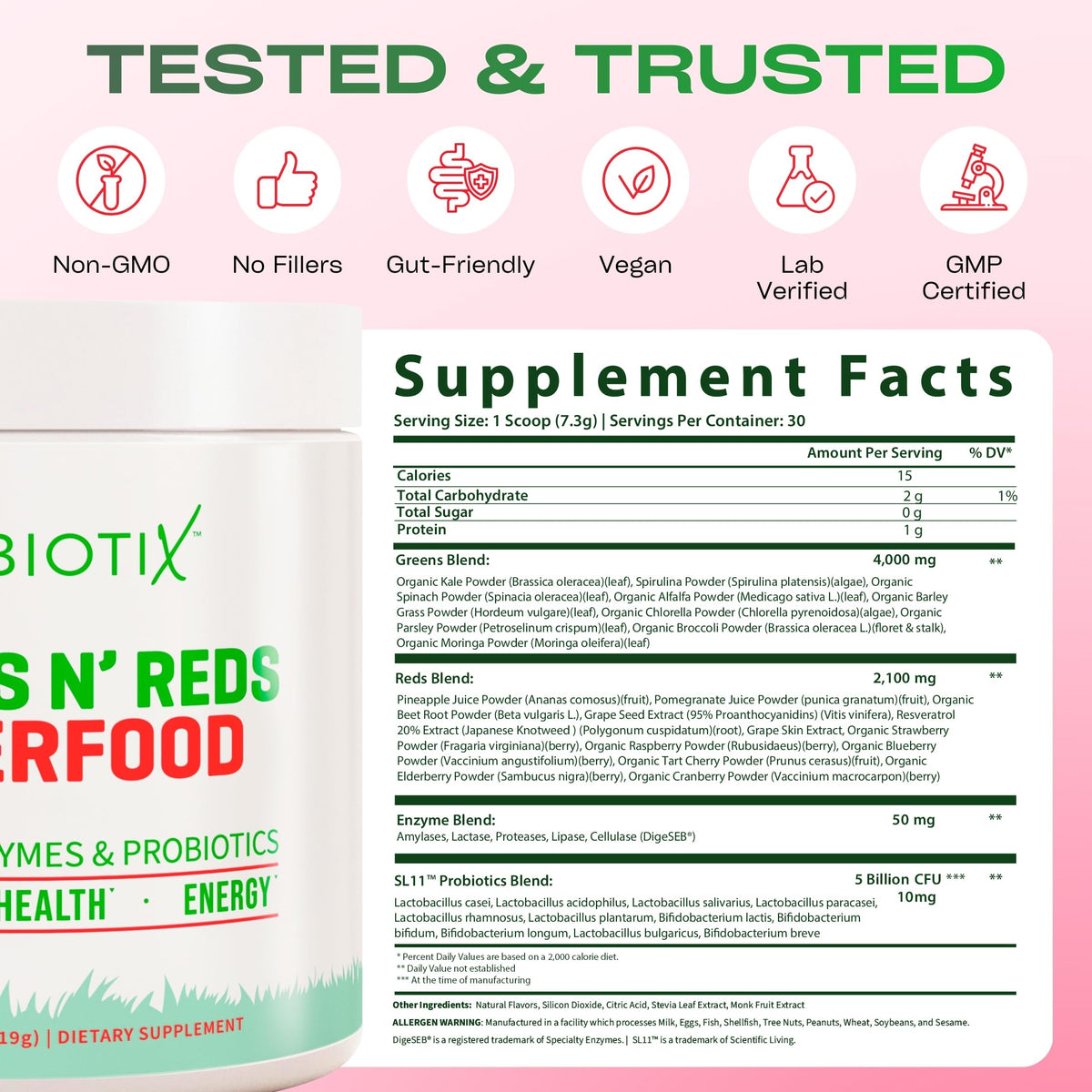 GOBIOTIX Super Greens and Reds Powder Parent