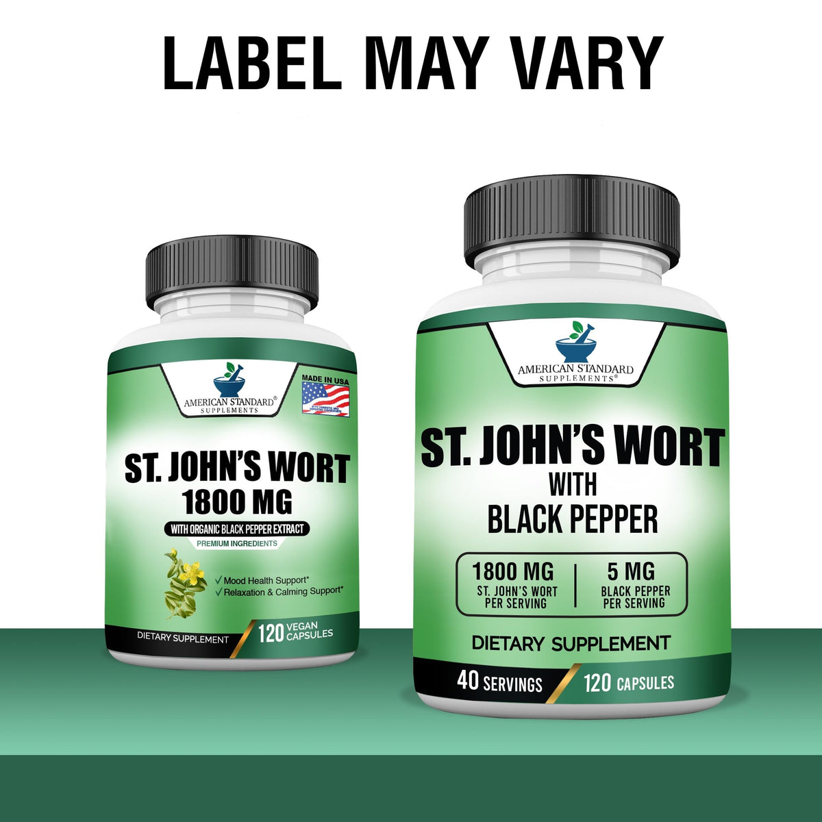 American Standard Supplements St. John's Wort 1800mg - 120 Capsules - image 2