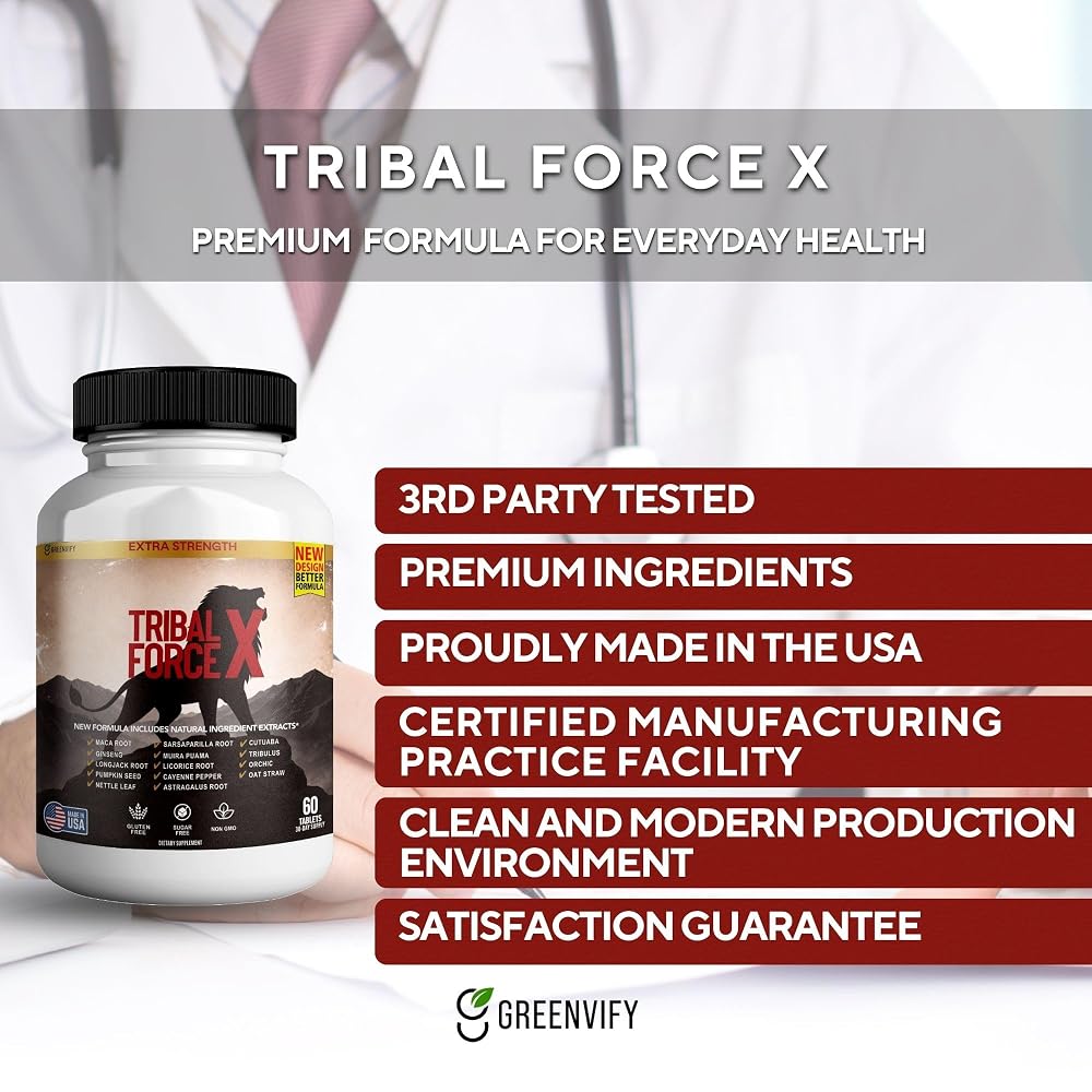 GREENVIFY Tribal Force X Extra Strength Natural Supplement