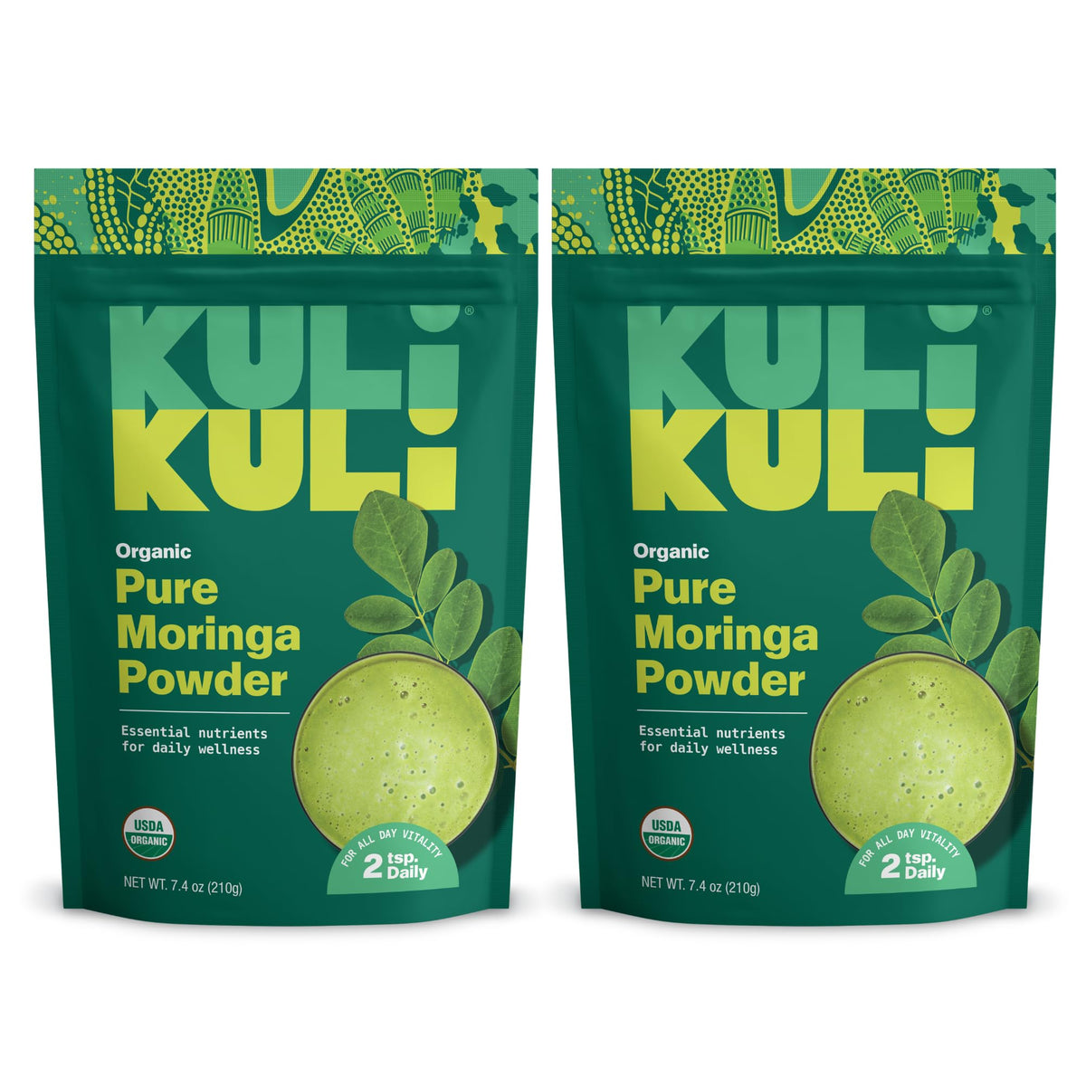 Kuli Kuli Organic Moringa Powder - Pure Moringa Leaves Superfood