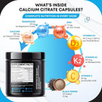 GUDOMET Calcium Citrate with D3 K2 Magnesium & Zinc - 150 Capsules - image 4