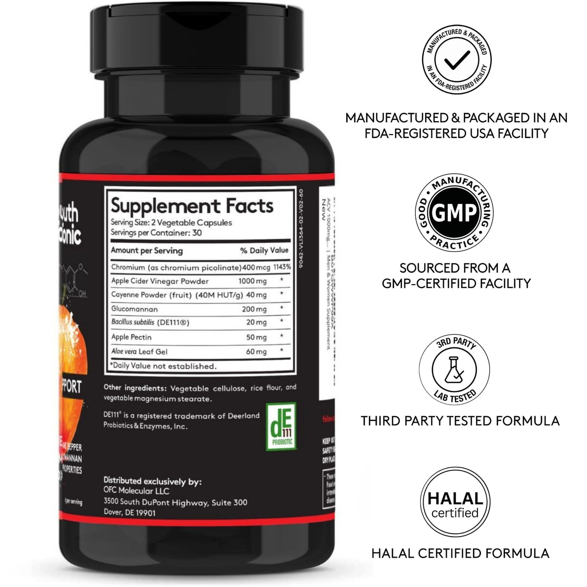Youth & Tonic Apple Cider Vinegar Pills Weight Loss - 60 Capsules - image 6