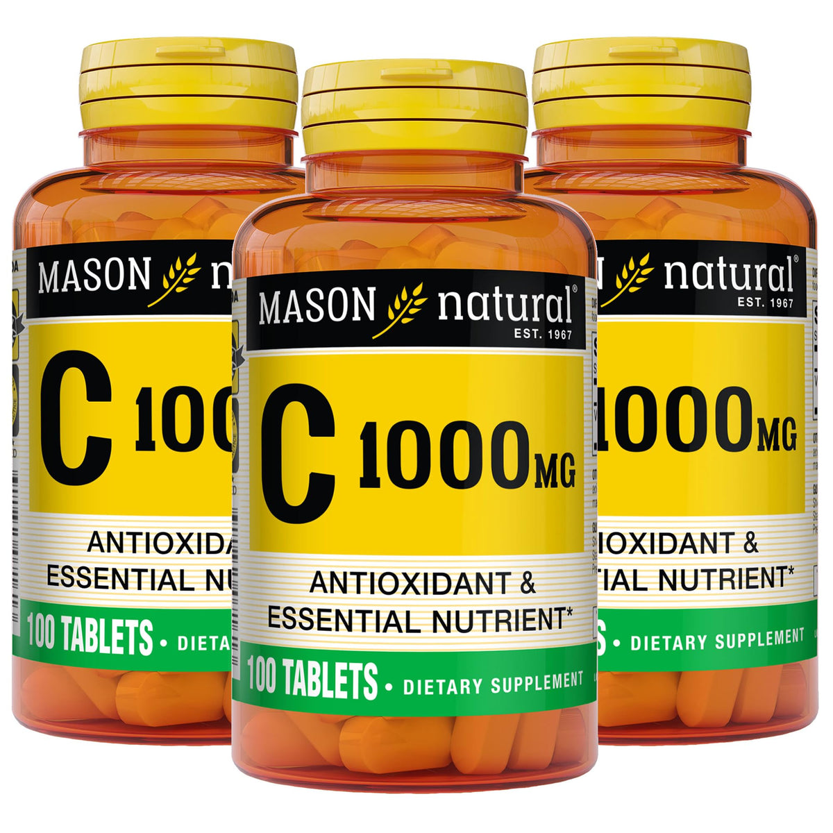 Mason Natural Vitamin C 1000 mg Immune Support - 300 Tablets