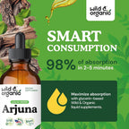 Wild & Organic Arjuna Bark Extract Tincture - Antioxidant Support