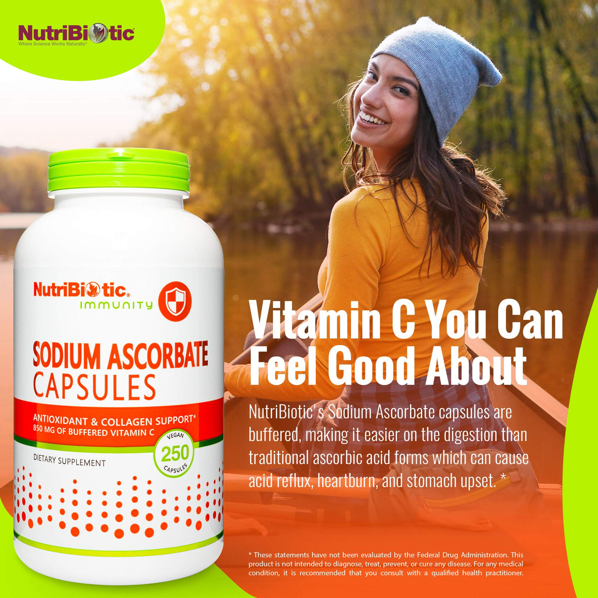 NutriBiotic - Sodium Ascorbate Buffered Vitamin C Capsules