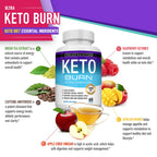 Toplux Keto Burn 1200mg Supplement - 120 Vegetarian Capsules - image 4