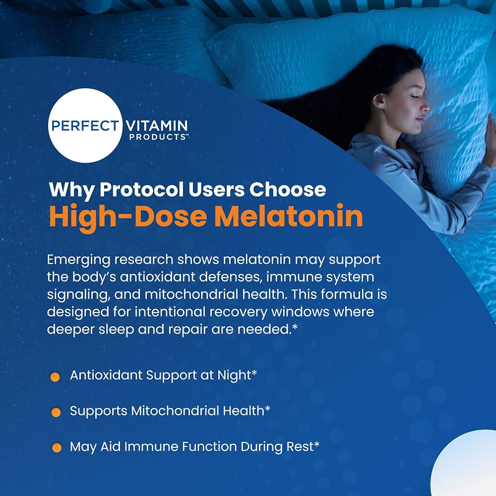 Perfect Vitamin Products Melatonin MAX 60mg - 120 Capsules - image 5