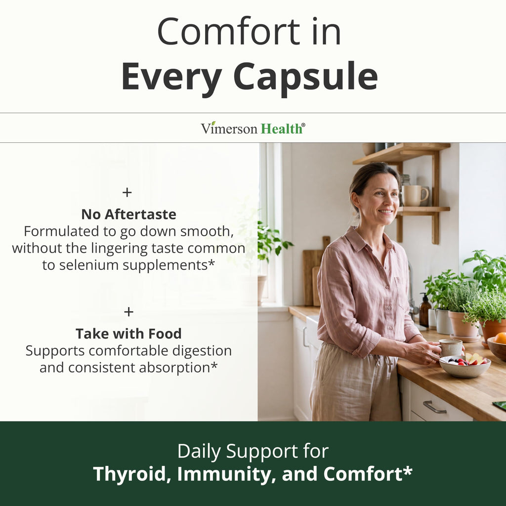 Vimerson Health Selenium 200mcg Capsules for Thyroid Support - 100 Capsules - image 5