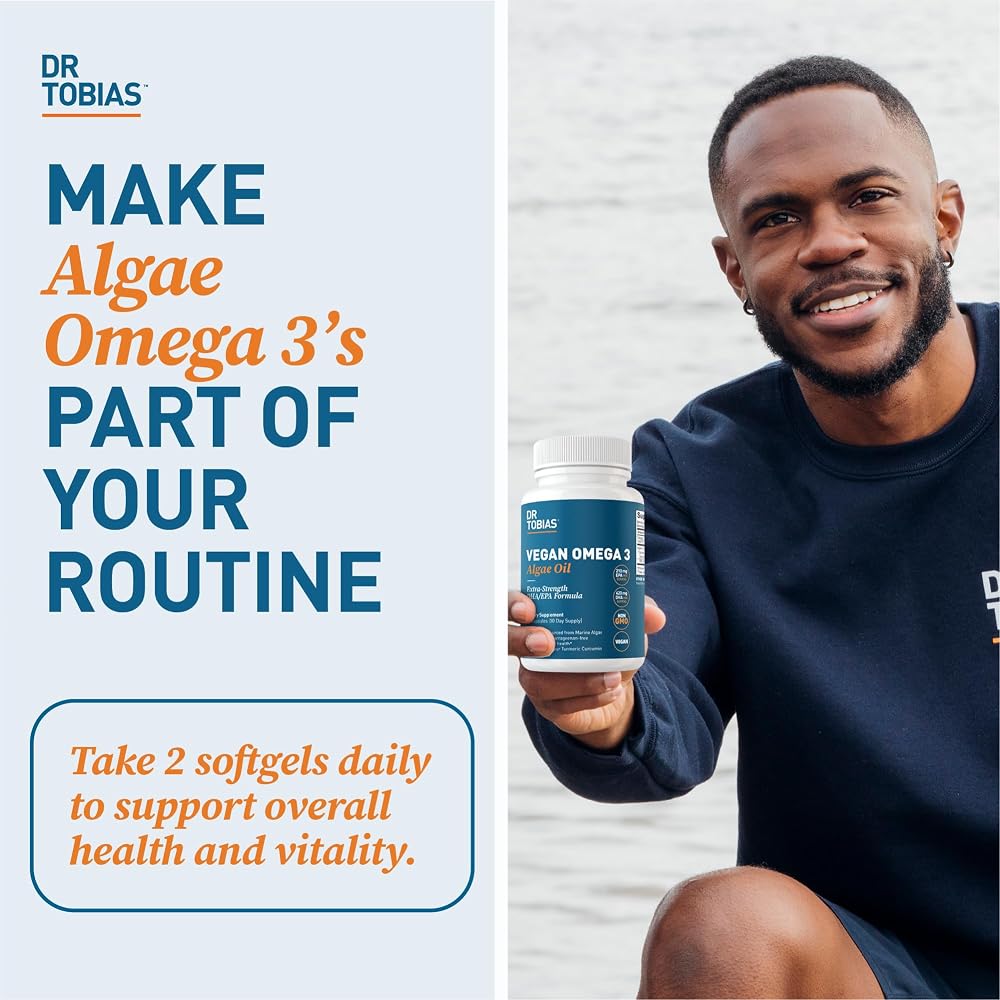 Dr. Tobias Vegan Omega 3 Algae Oil - 60 Capsules - image 6