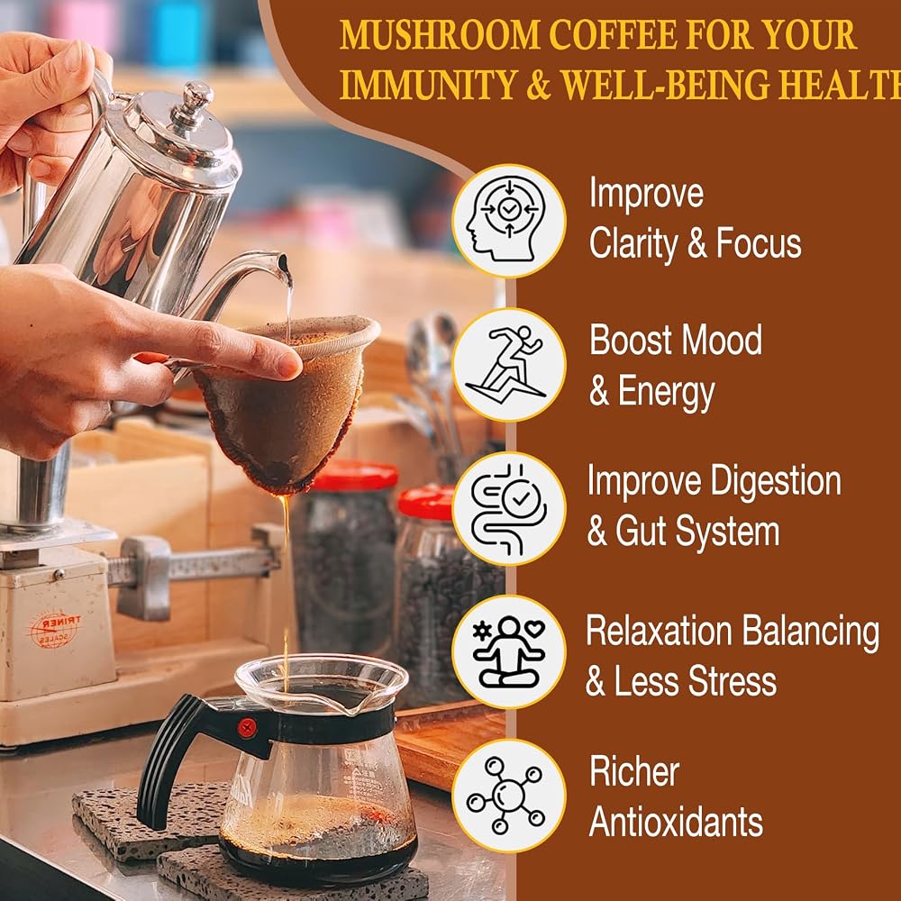 OLOBIO 11 Mushroom Coffee Powder for Focus & Energy - 5.3 oz - image 4