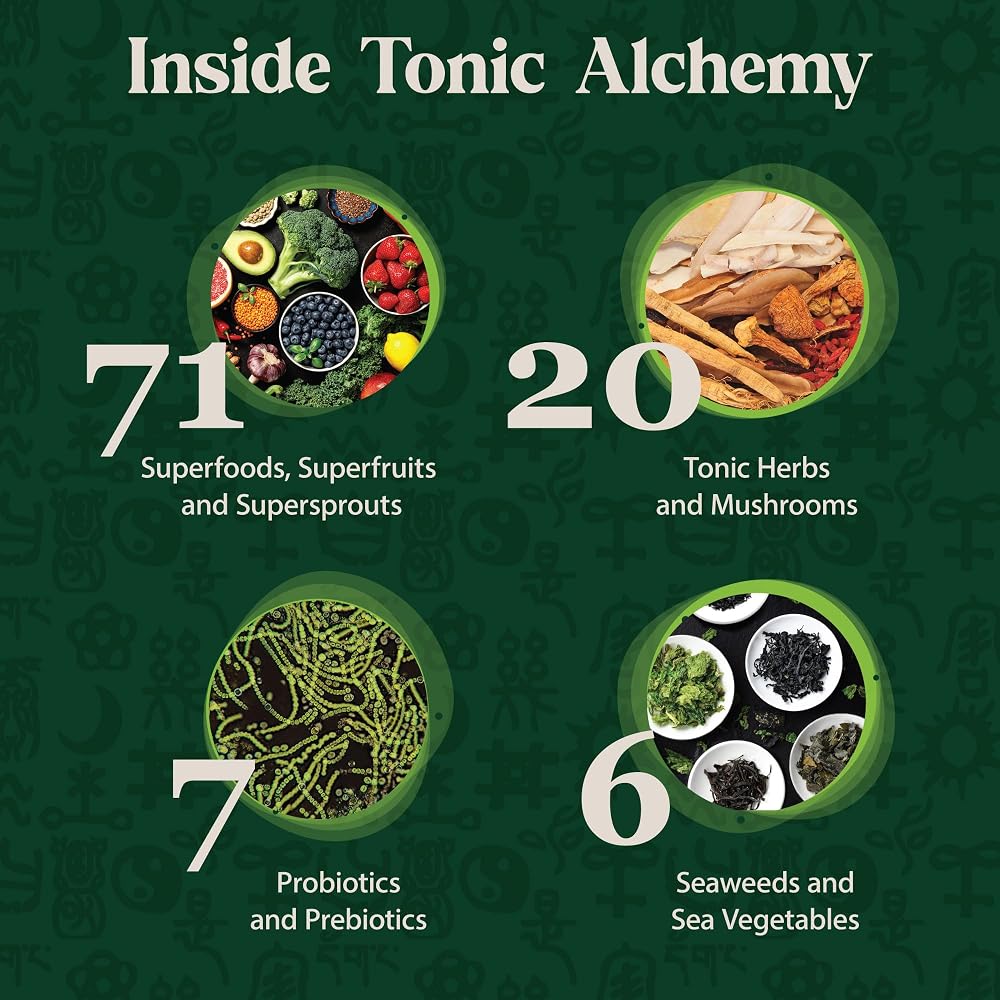 Dragon Herbs Tonic Alchemy Superfood Greens Powder - 1 Packet - image 4