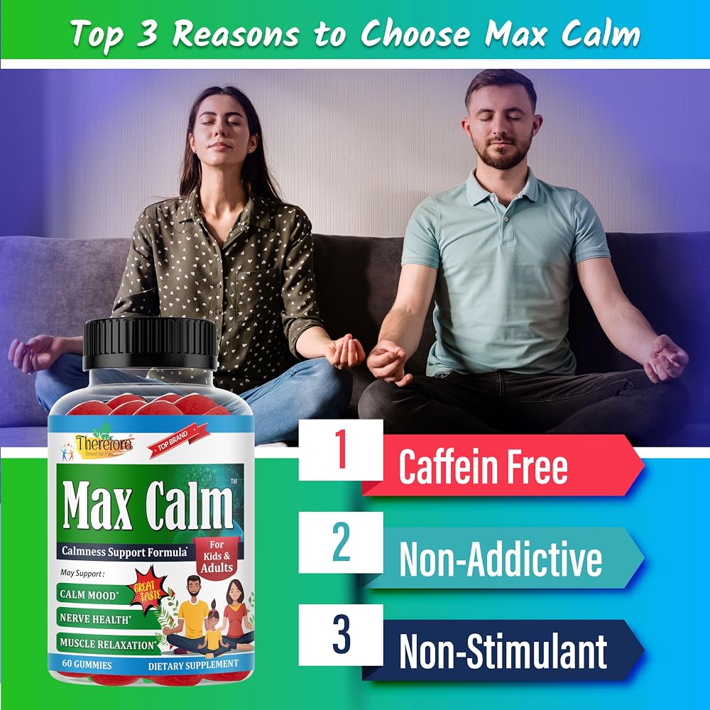 Therefore Max Calm Magnesium Citrate Gummies - 60 Count - image 9