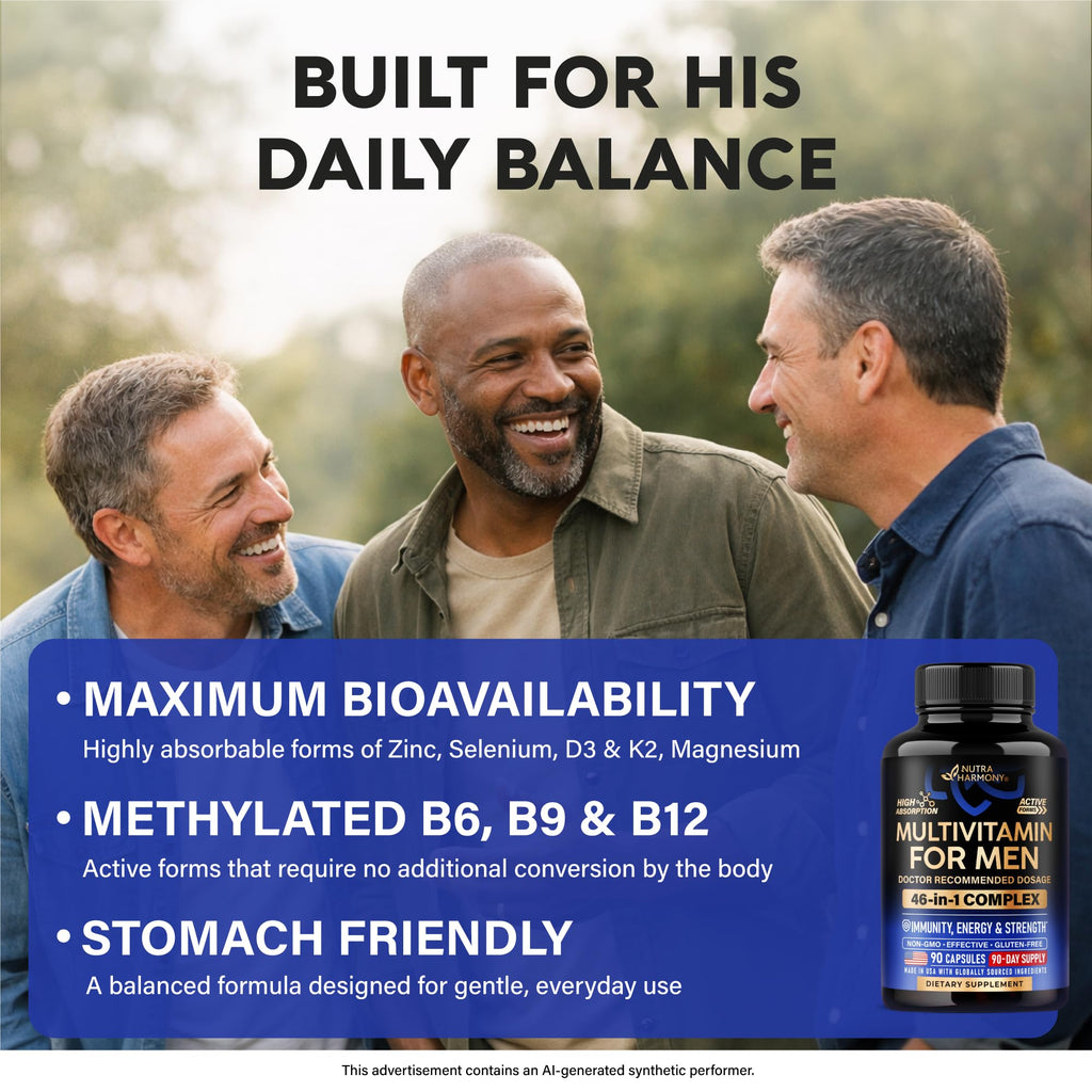 NUTRAHARMONY Multivitamin for Men - 90 Capsules - image 5