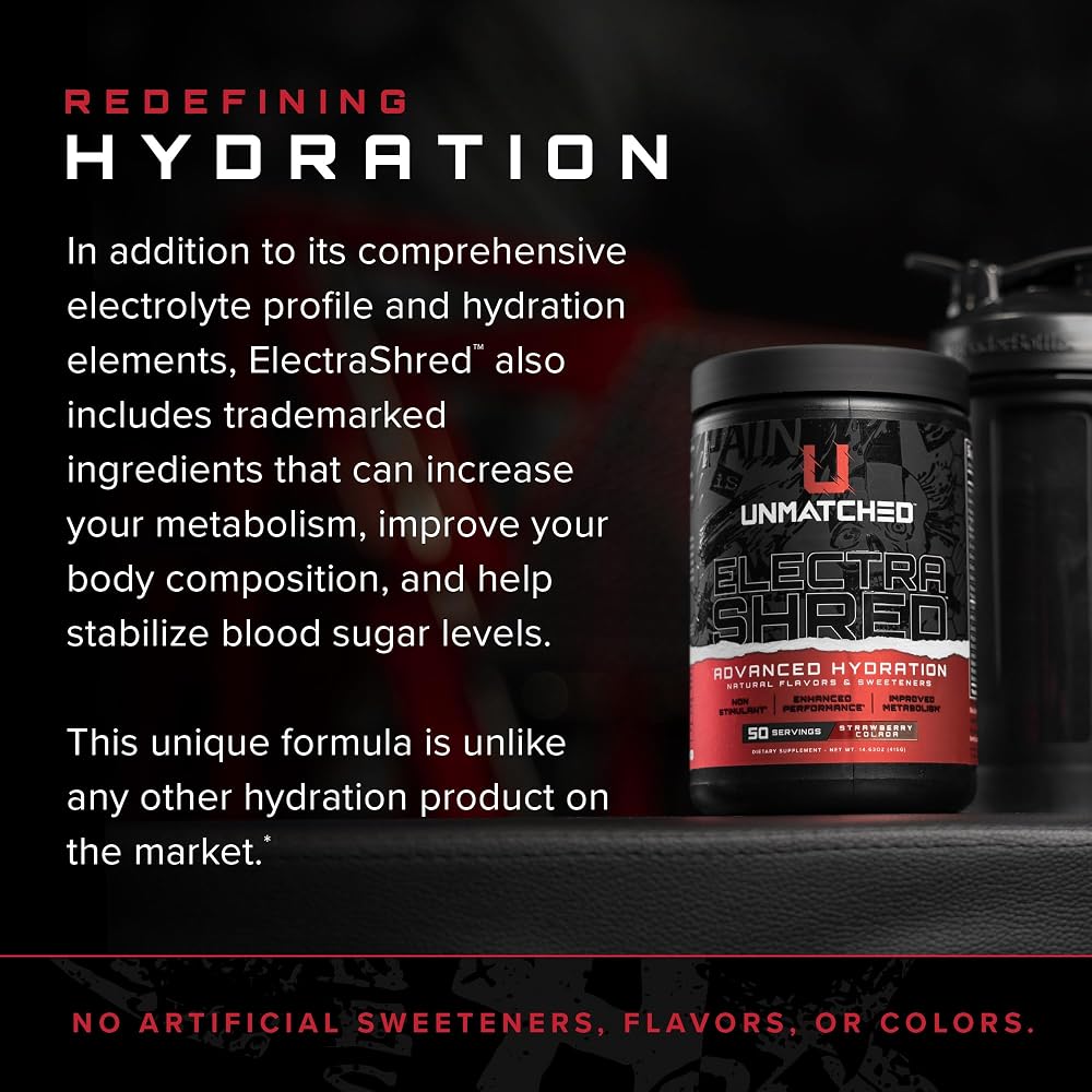Unmatched ElectraShred Advanced Hydration Formula