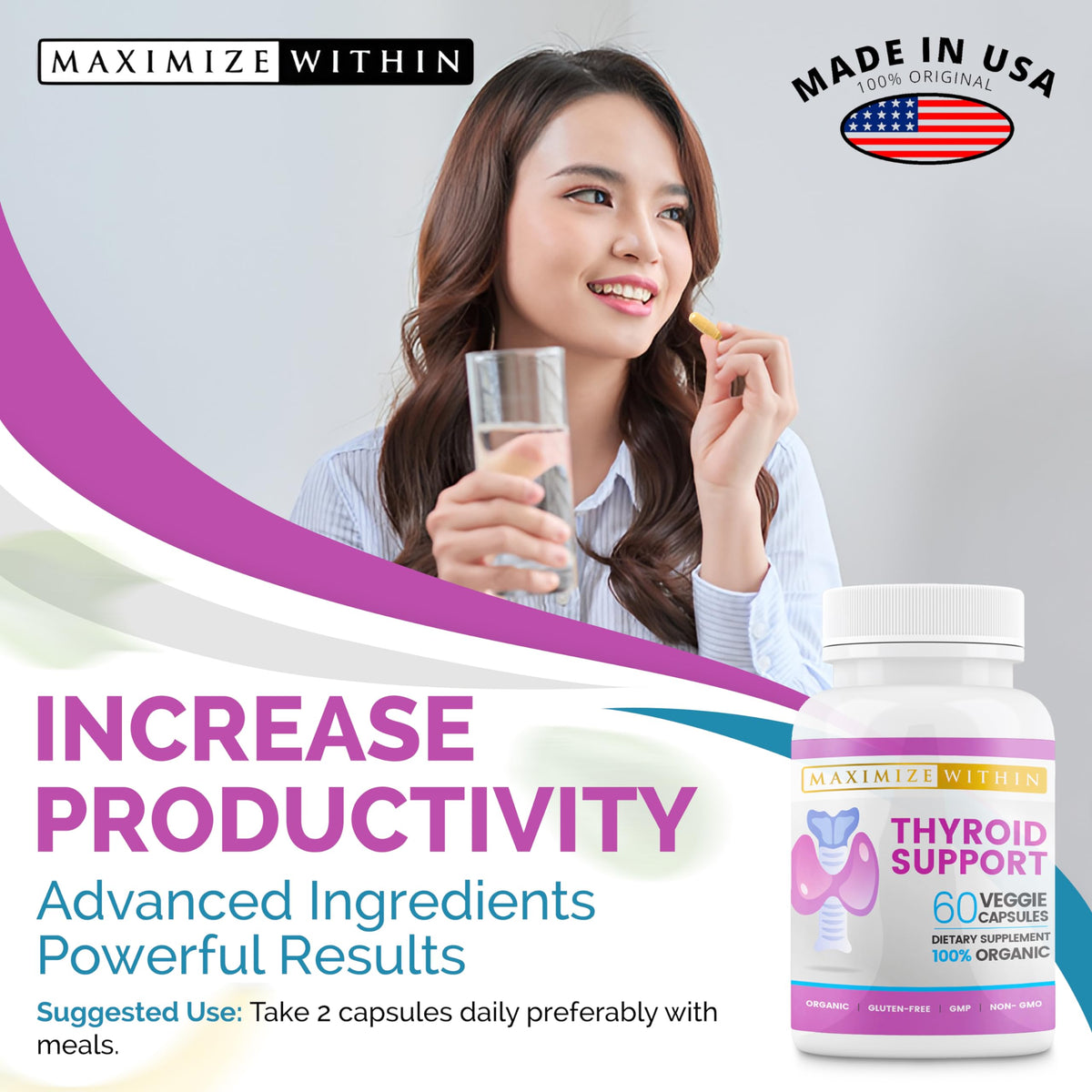 Maximize Within Thyroid Support Supplement - 60 Capsules - image 6