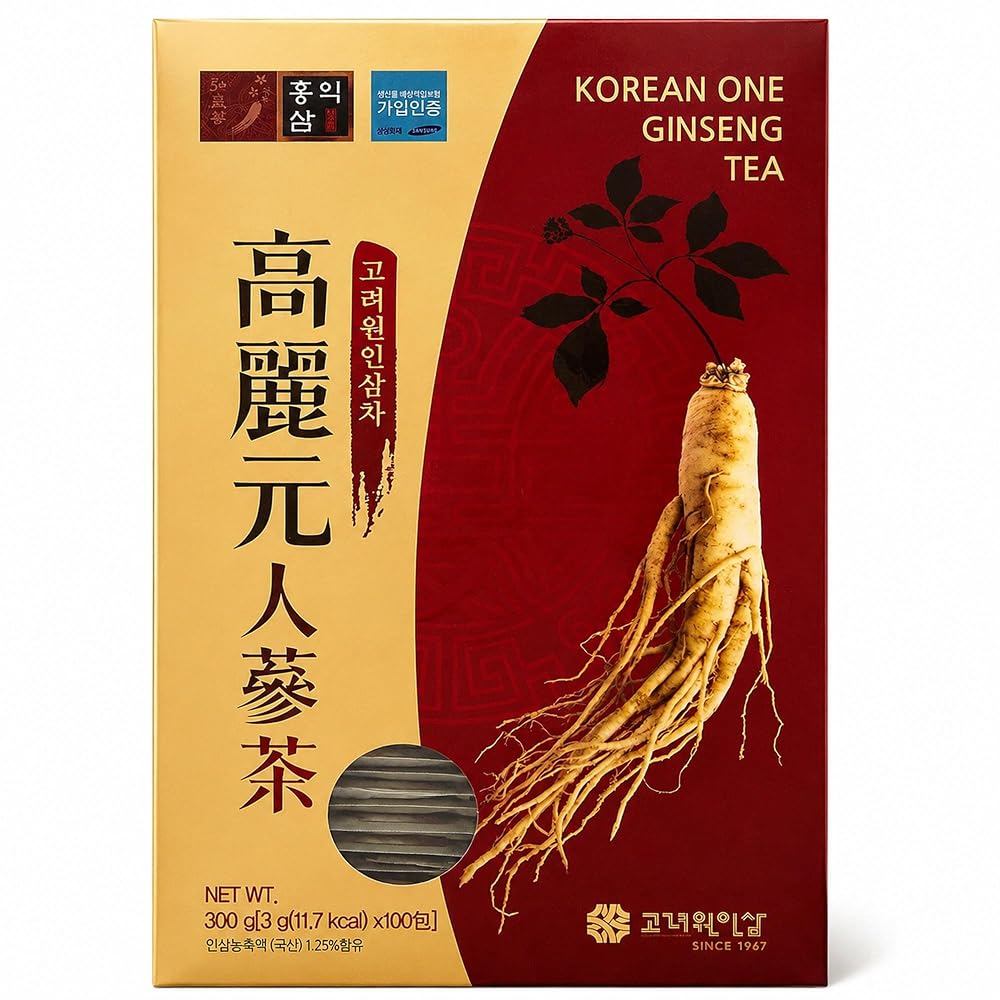 YAMANGU Korean Ginseng Granule Tea - 100 Packets