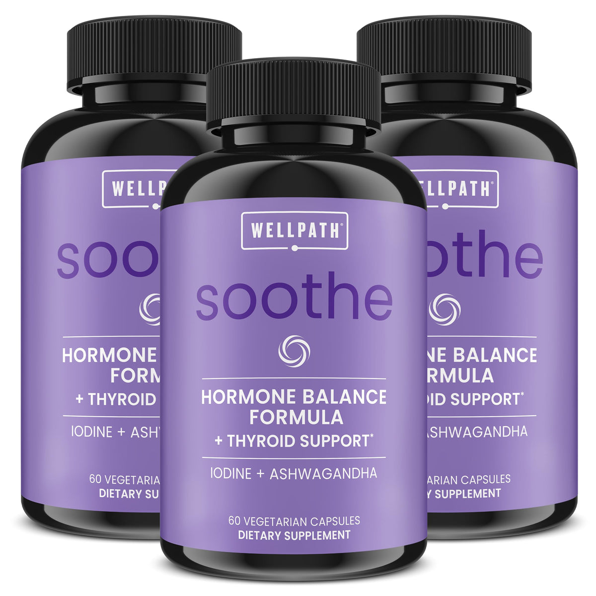 WellPath Soothe Hormone Balance for Women Thyroid Support - 180 Capsules