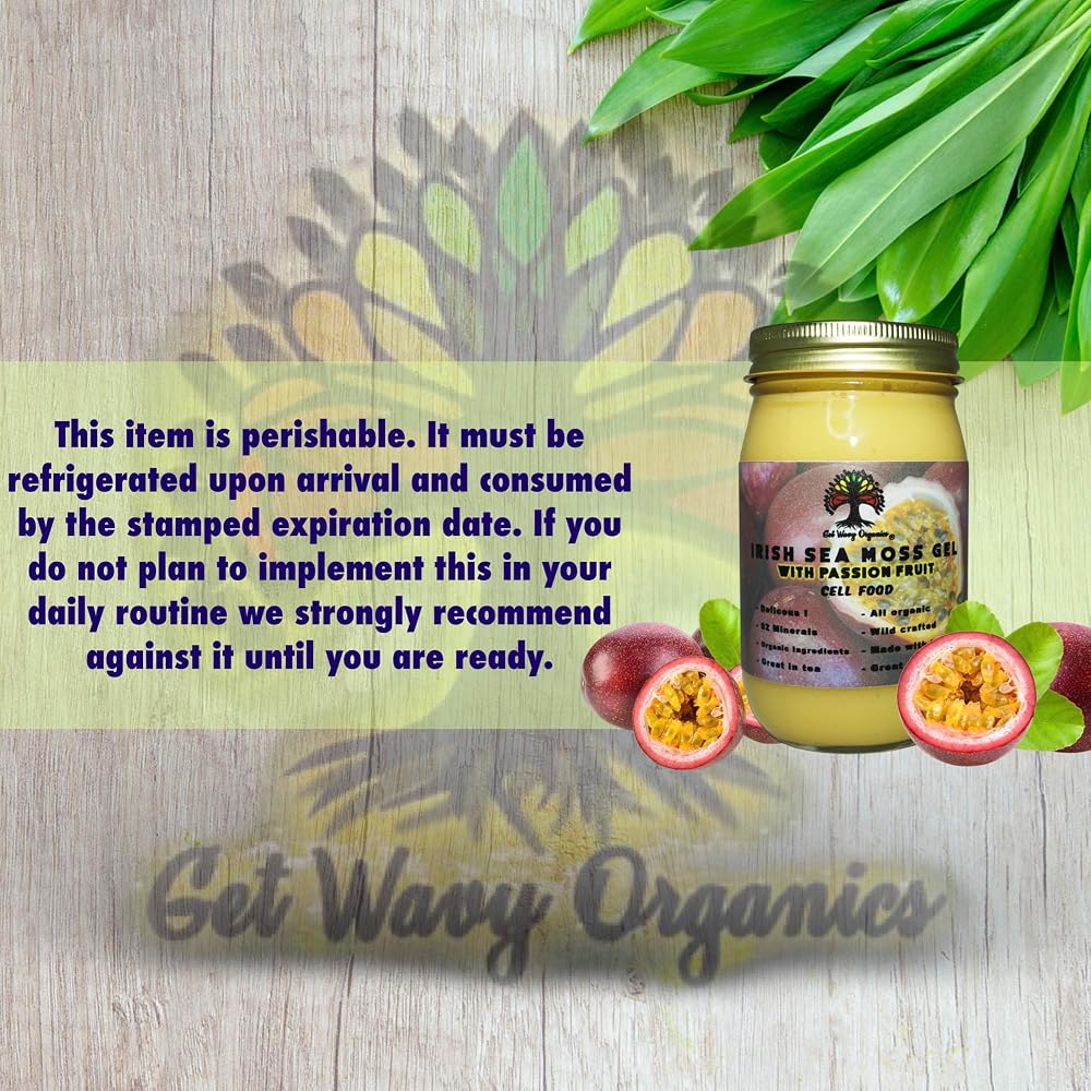 GET WAVY ORGANICS Irish Sea Moss Gel Organic - 16 oz - image 5
