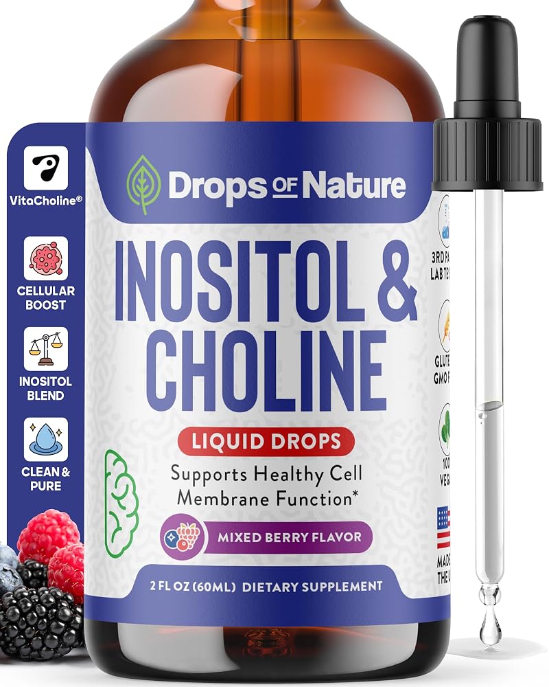Drops Of Nature Inositol & Choline Supplements Mixed Berry - 60 mL