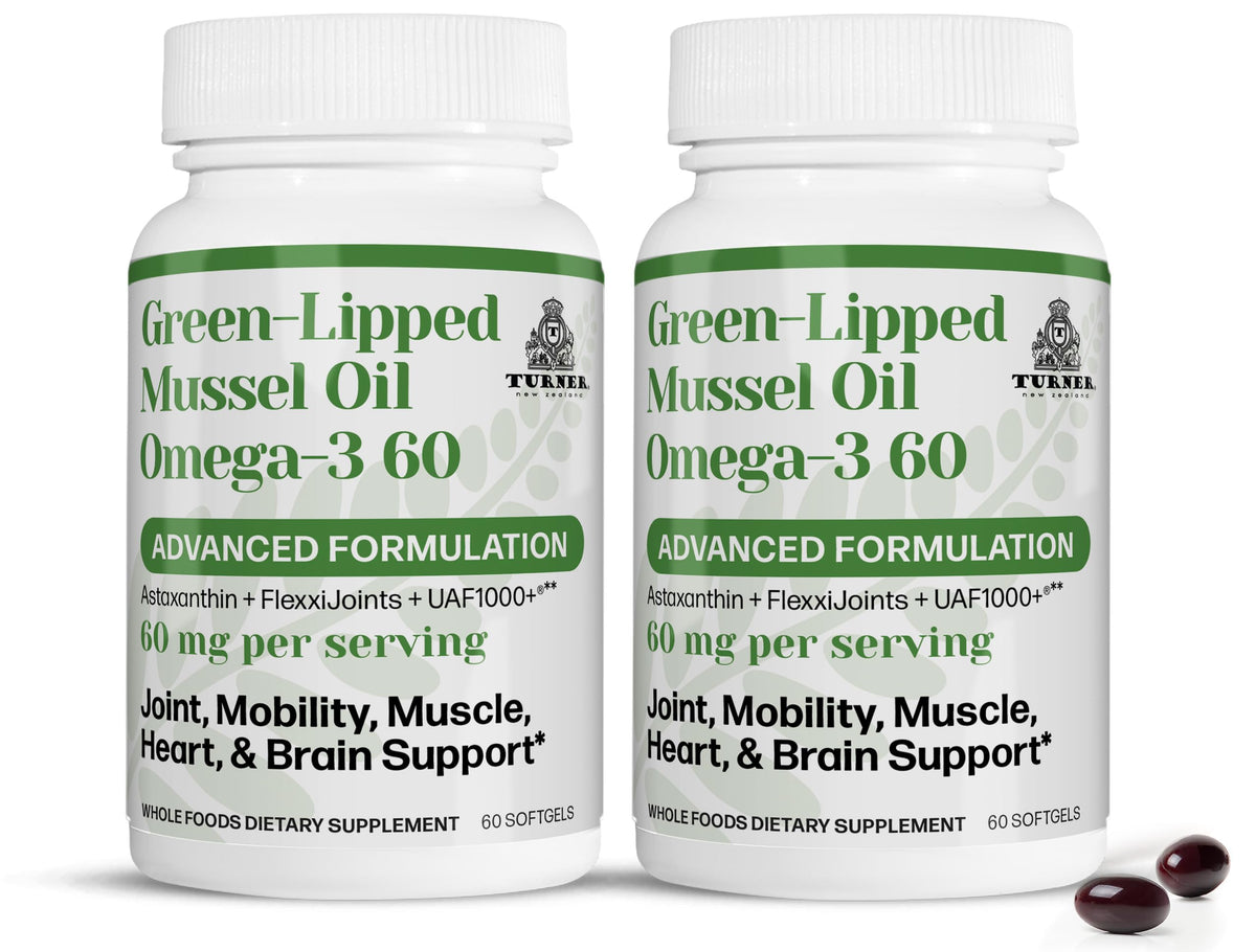 TURNER New Zealand Green Lipped Mussel Oil Omega-3 - 120 Softgels