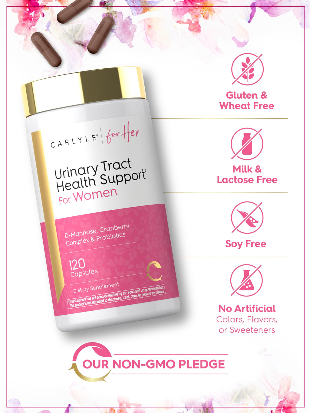 Carlyle Urinary Tract Health for Women - 120 Capsules - image 5
