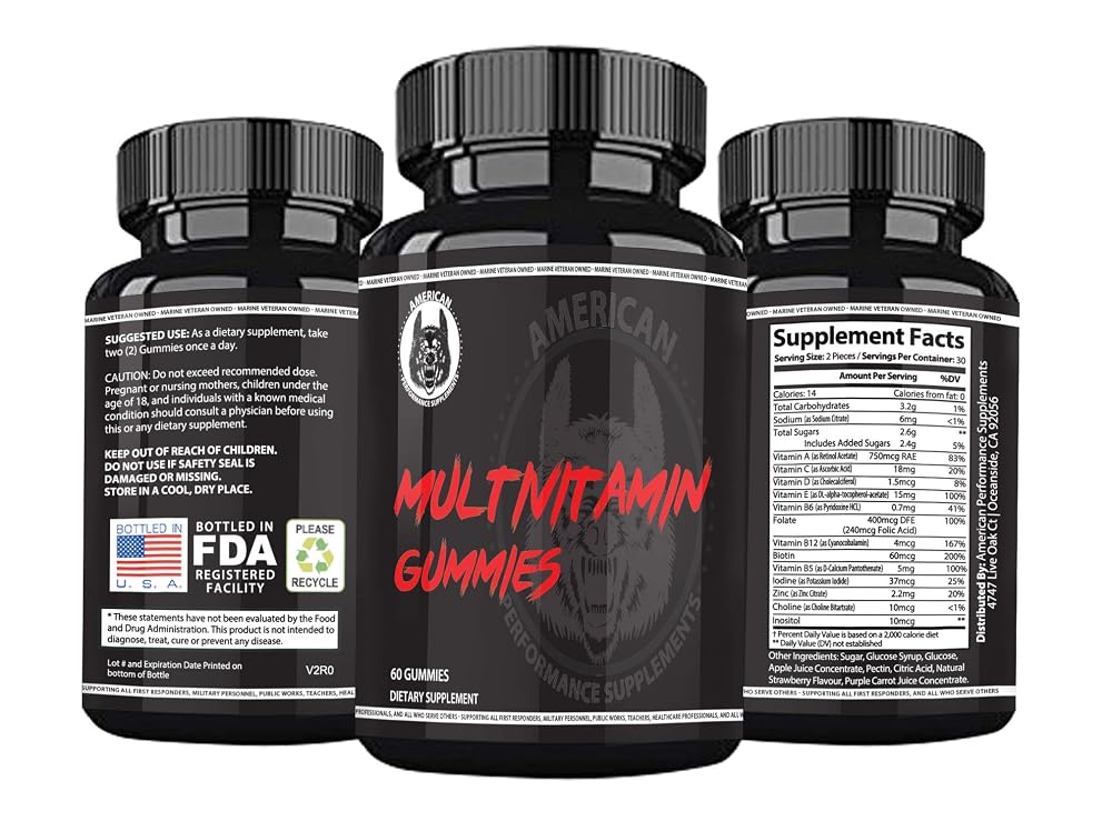 American Performance Supplements Multivitamin Gummy - 120 Gummies