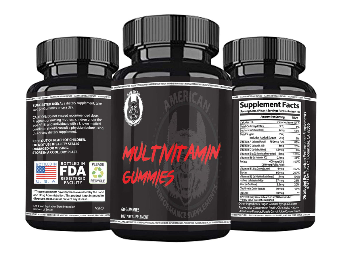 American Performance Supplements Multivitamin Gummy - 120 Gummies