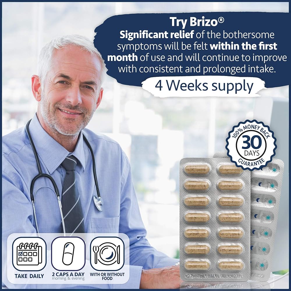 Brizo Prostate Health Herbal Capsules for Men - 56 Count - image 3