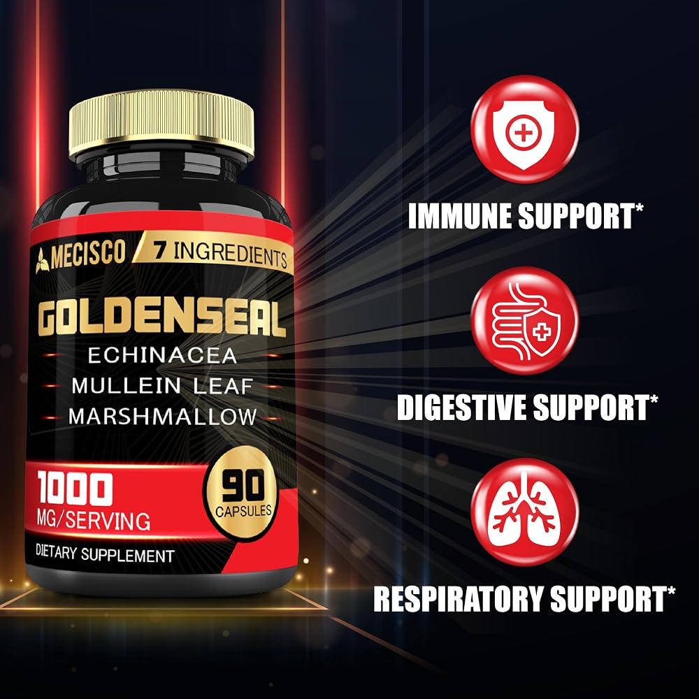 Mecisco Goldenseal Root Supplement - 300mg(P) - 90 200 Capsules