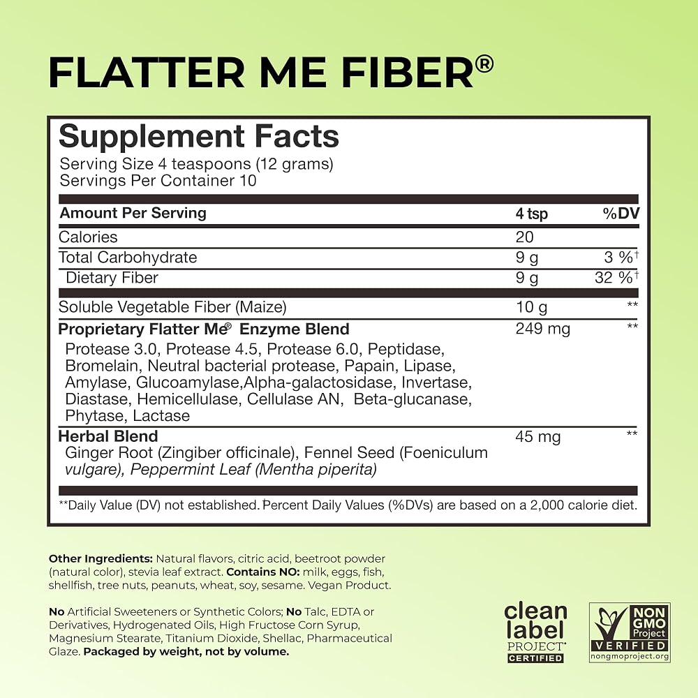 HUM Flatter Me Fiber Supplement for Women & Men