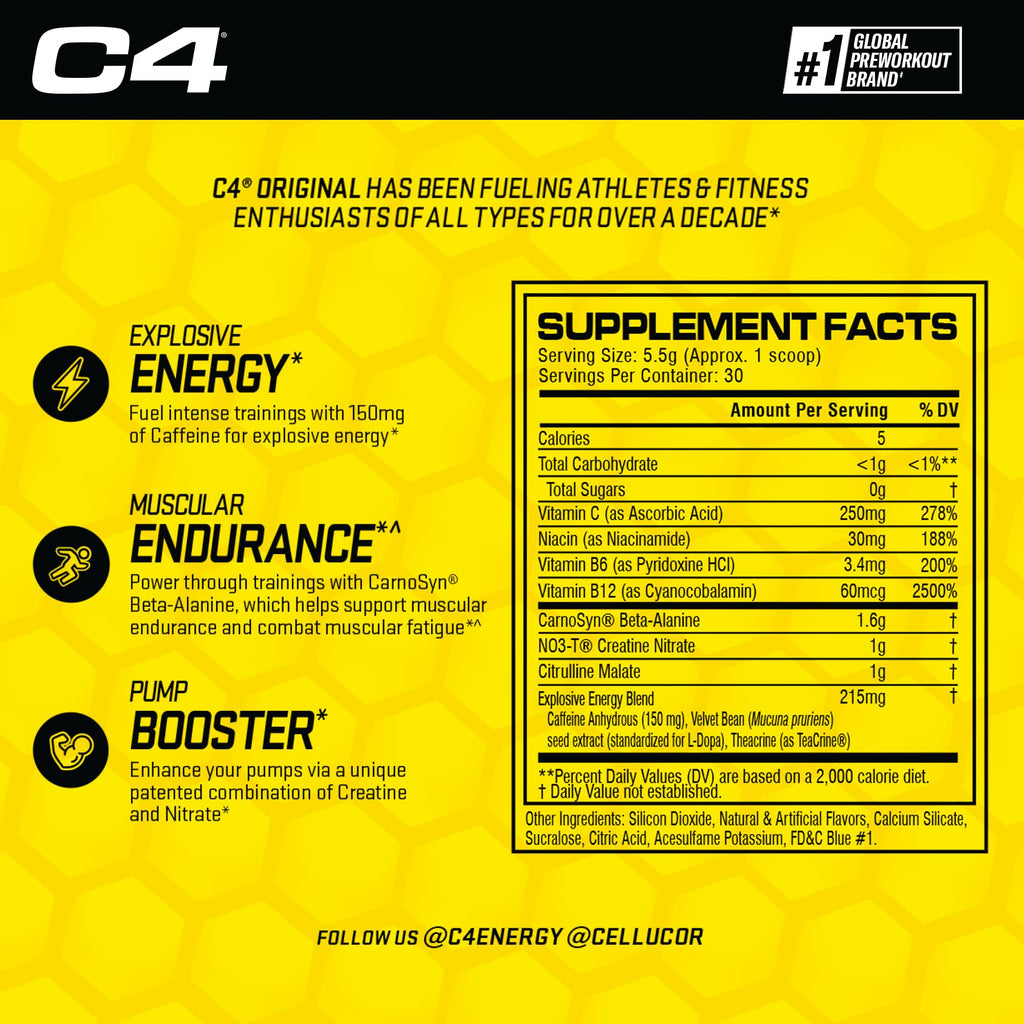 Cellucor C4 Original Pre Workout Powder